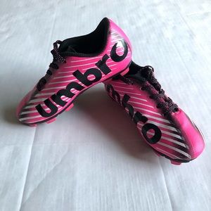 Girls Umbro Pink Arturo 2 Soccer Cleat Sz 11K